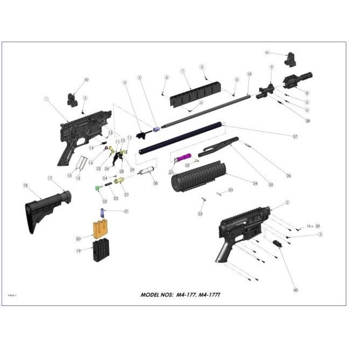 Защелка магазина к CROSMAN M4-177 417A009